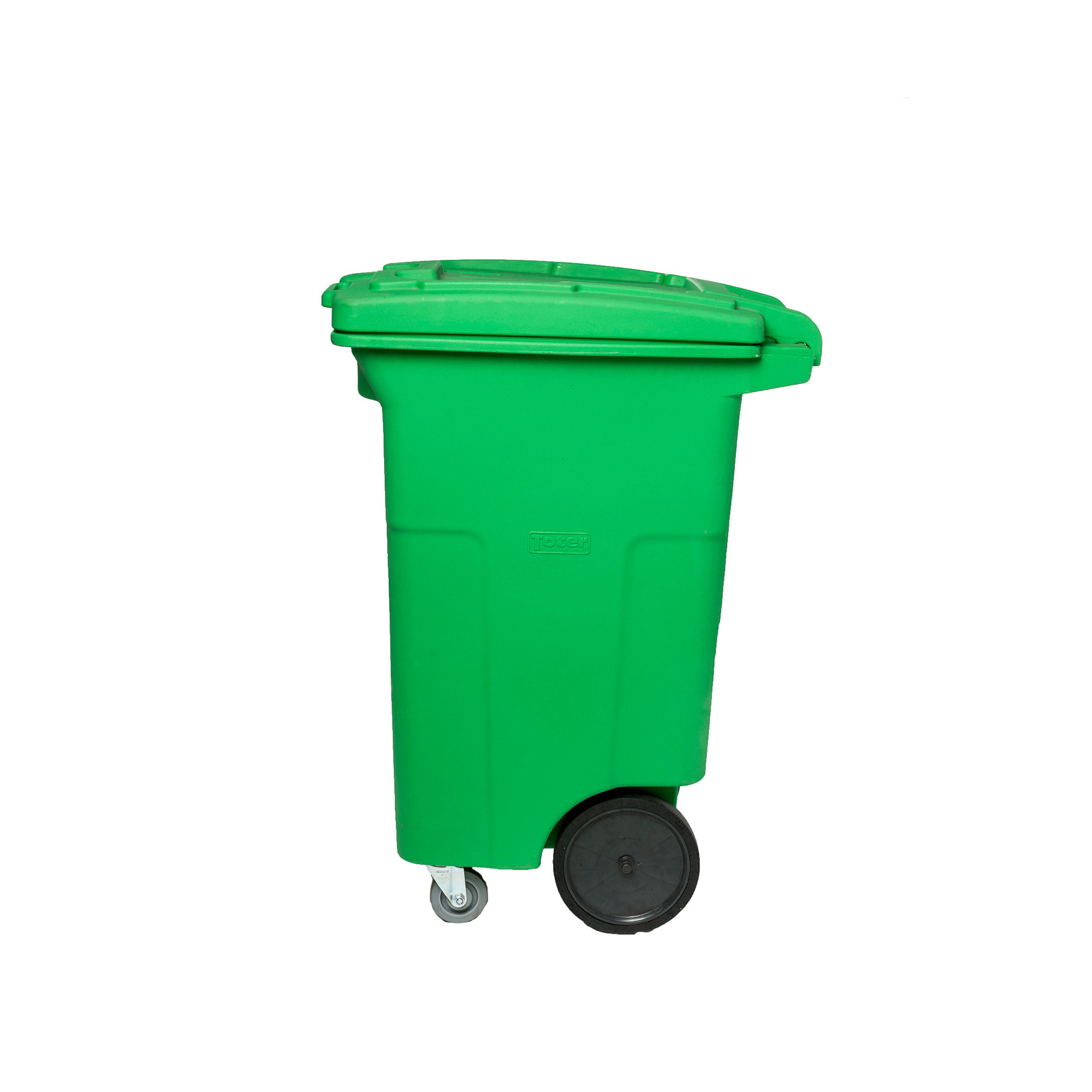 TOTER 2-Wheeled Trash Can with Lid - 64-Gallon, Lime Green, Model# ACG64